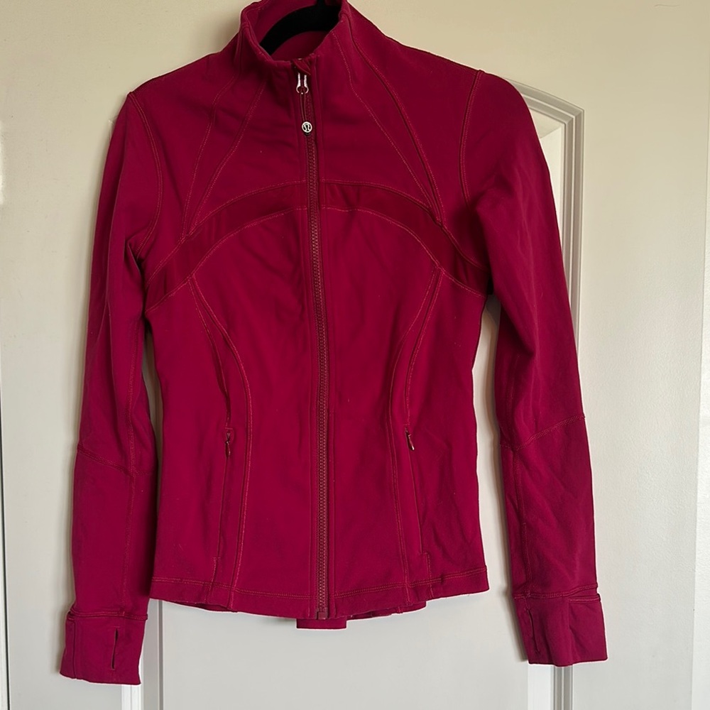 Lululemon Athletica Pink Ski Jacket High Collar Fitted: Define Jacket